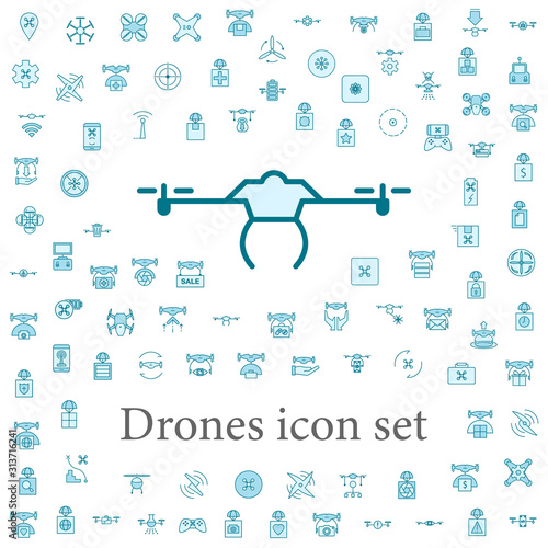 drone icon. drones icons universal set for web and mobile