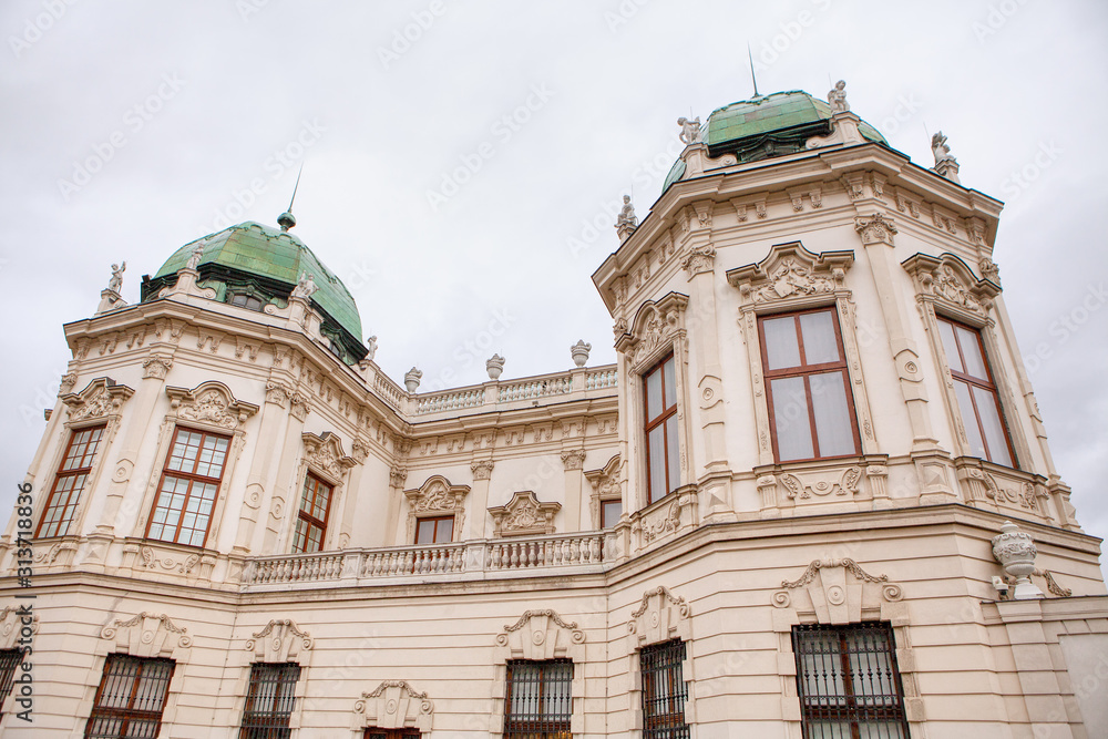 famous Belvedere Palace architecture view 