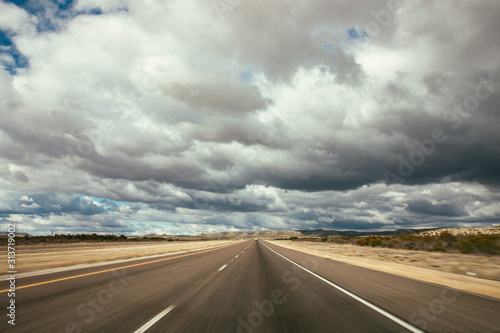 Cloudy Open Highway © Keleen