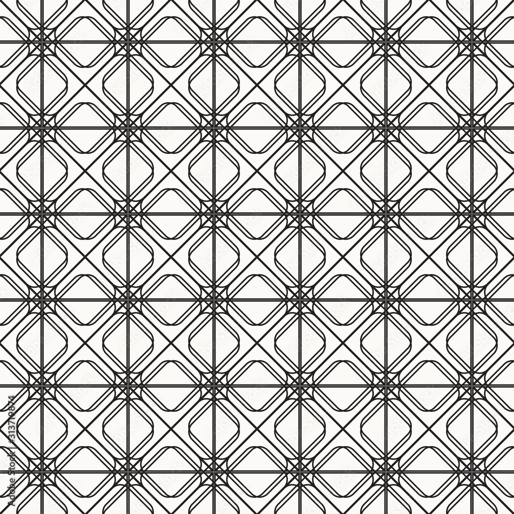 Fototapeta premium Abstract geometry on background. vector pattern. pattern is on swatch panel.