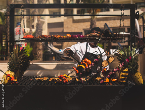 Wallpaper Mural Los Cabos, Baja California, Mexico - Oct 2019 Barbecue is a cooking method, techniques include smoking, roasting or baking, braising and grilling Torontodigital.ca