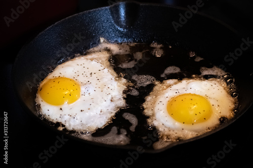 Eggs in a Frying Pan