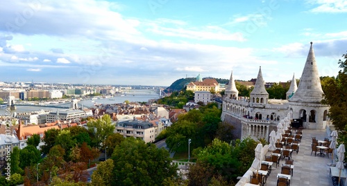 Budapest and the Danube seen from fisherman's Bastion