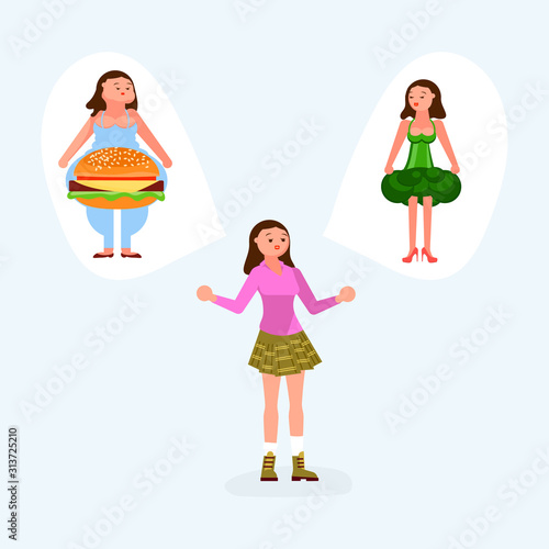 Girl makes her choice