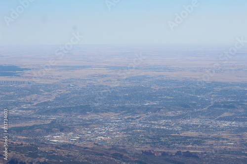 aerial view from mountain