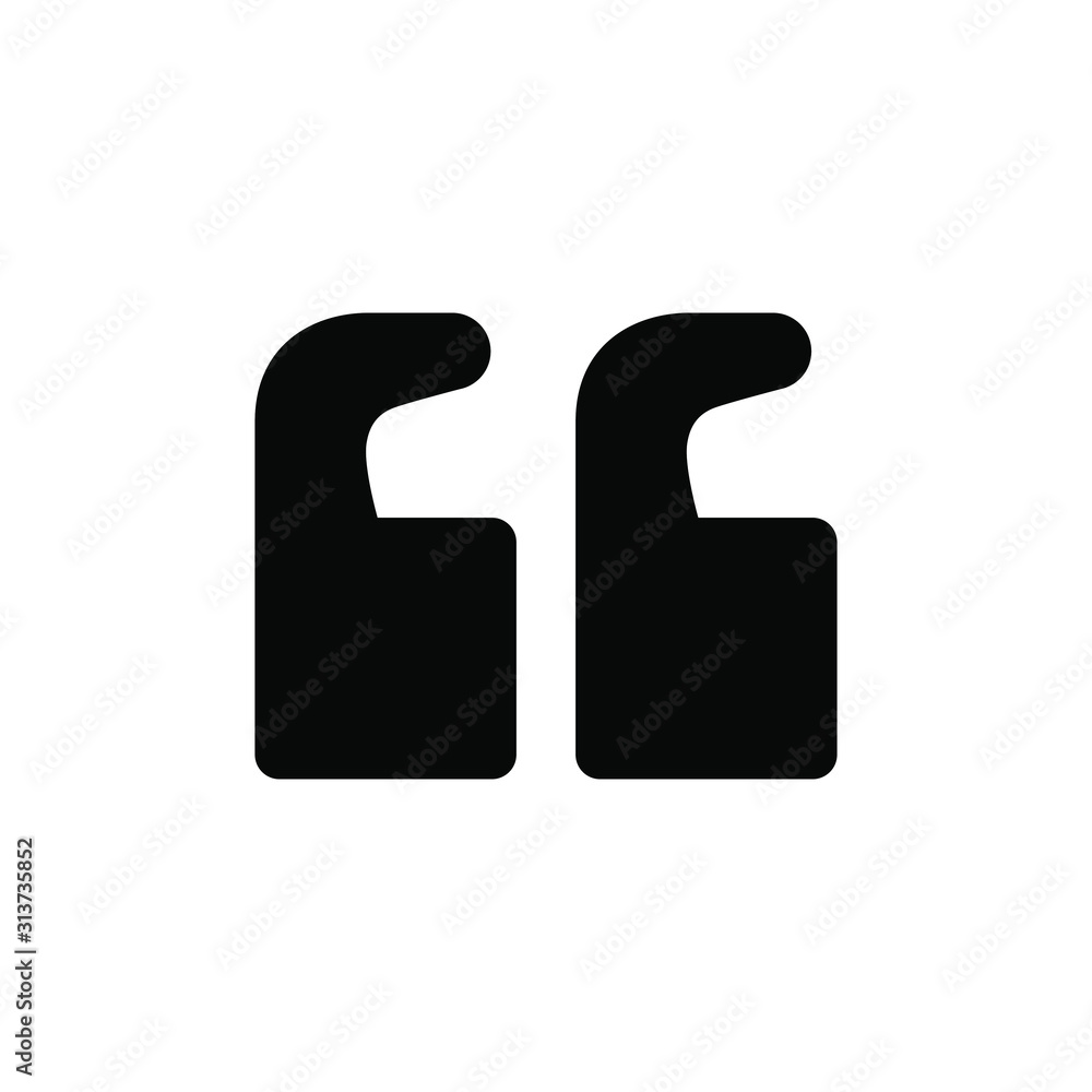 Quote icon vector Quote icon vector