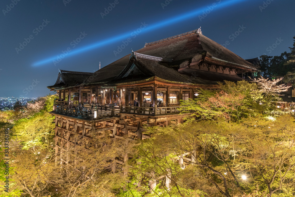 Kiyomizu Temple in Kyoto Japan. Kiyomizu-dera is UNESCO World Heritage listed.