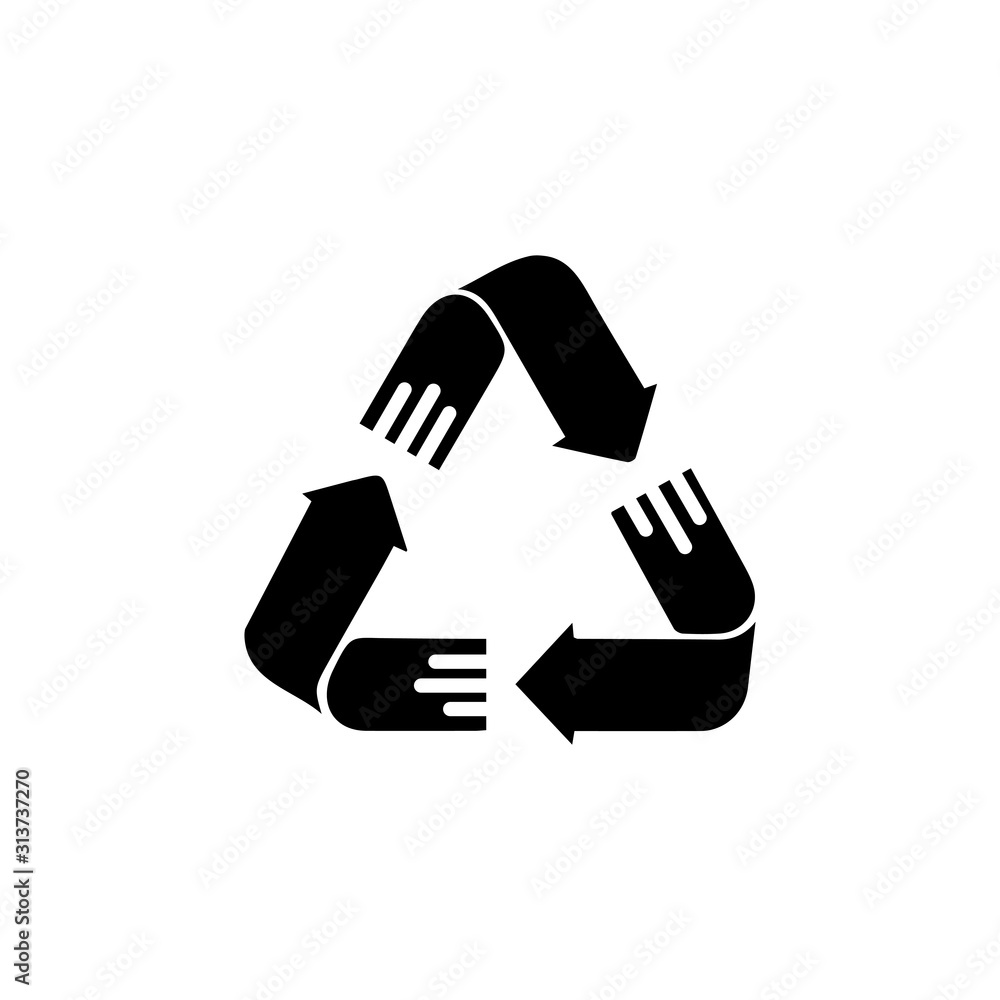 recycle symbol vector illustration ecology