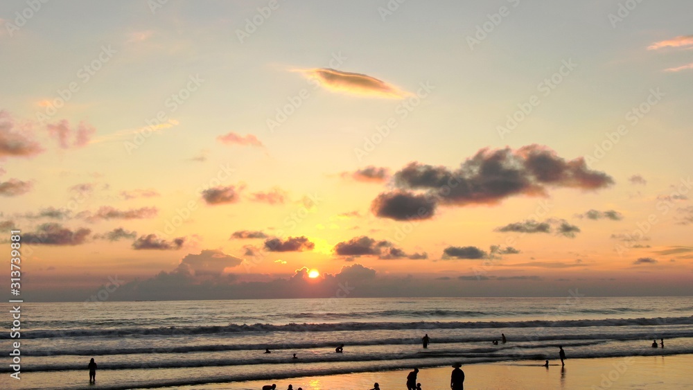 Fototapeta premium Atardecer playa 1