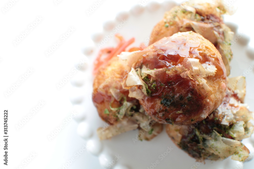 Japanese street food, Octopus ball Takoyaki Japanese street food, Octopus ball Takoyaki