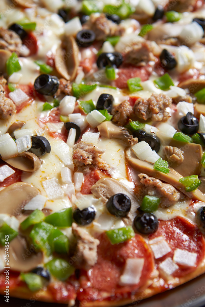 pizza with mushrooms and cheese pizza with mushrooms and cheese