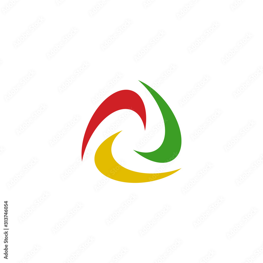 abstract triangle logo design vector abstract triangle logo design vector