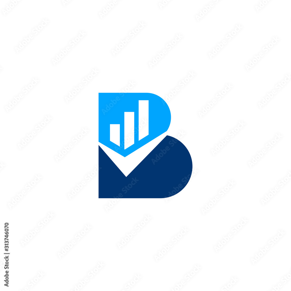 Letter B completed investment logo design Letter B completed investment logo design