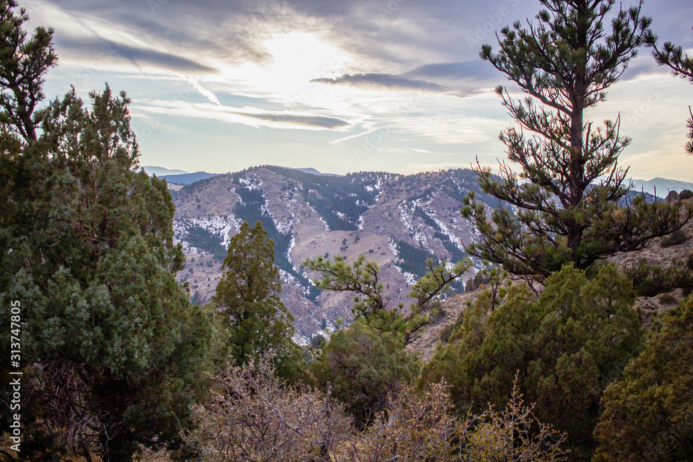 Golden Hour Sunset Views from the Rocky Mountains Golden Hour Sunset Views from the Rocky Mountains