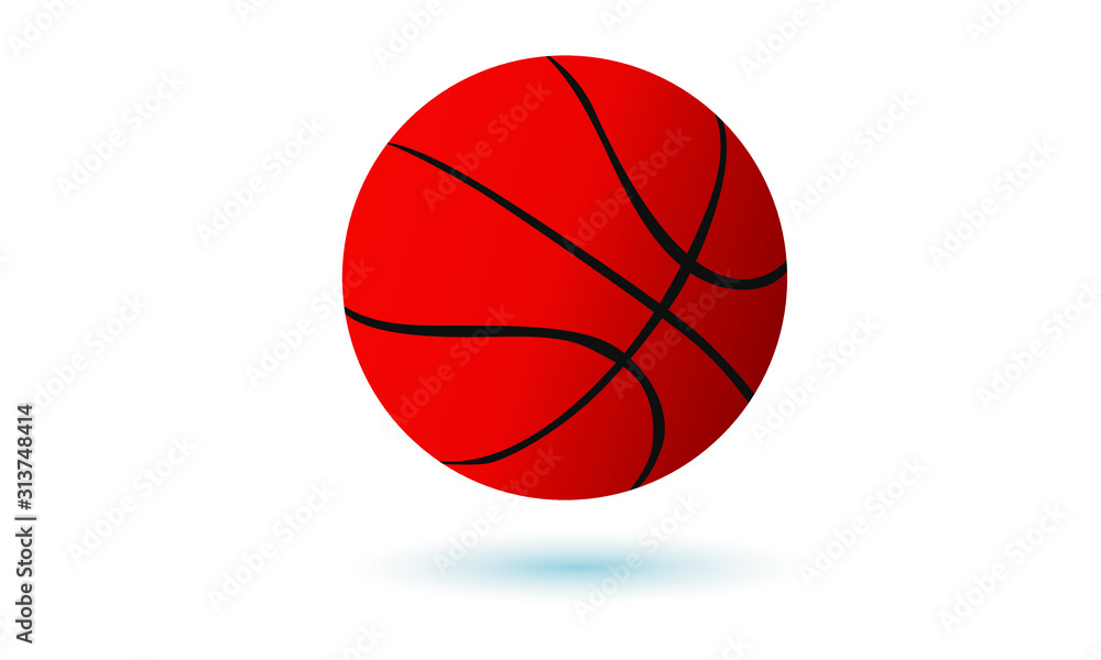 basketballs, with a shadow, on a white background basketballs, with a shadow, on a white background