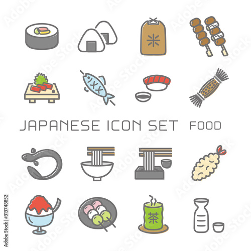 日本のアイコン　和食