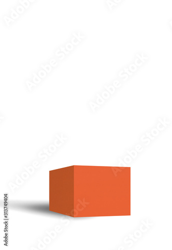 Simple box.  Color box, cardboard box, gift, present, luggage, etc.   シンプルな箱。カラーボックス、段ボール箱、ギフト、プレゼント、荷物など。