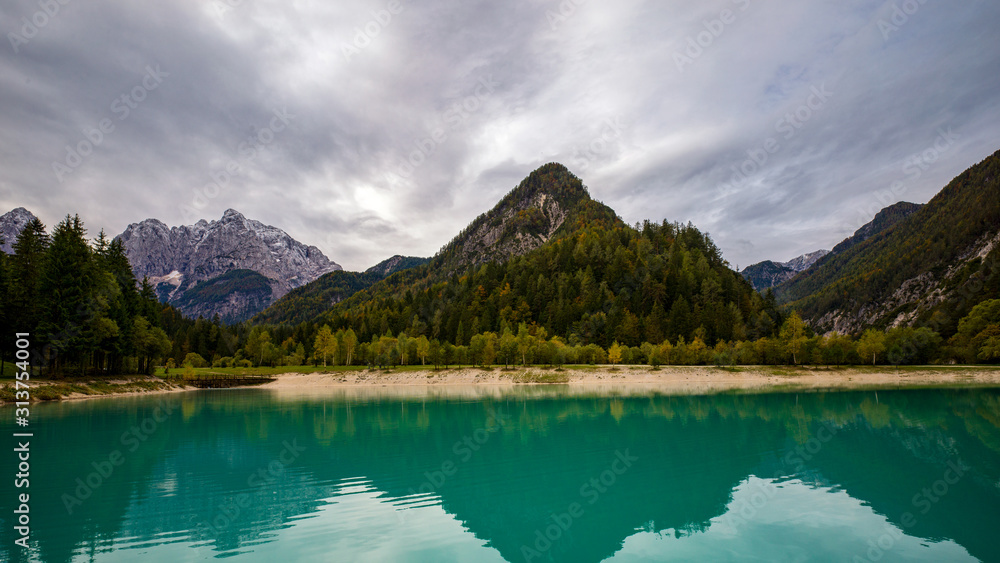 Naklejka premium Kranjska Gora, Triglav Nationalpark Slowenien