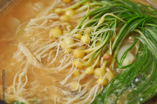 Home made root vegetable hot pot  photo