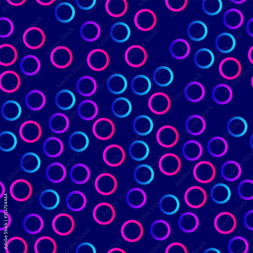 Gradient geometry on blue background. Abstract seamless pattern Violet, blue, pink gradients. Template for packaging, fabrics, advertising, wallpapers, booklets and others.