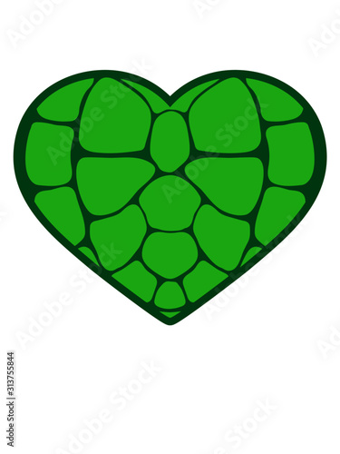 Herz Schildkröte Muster 