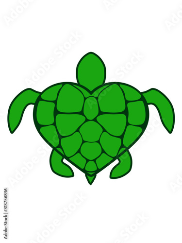 Herz Form Schildkröte 