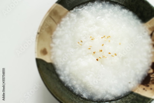Chinese food, homemade rice porridge