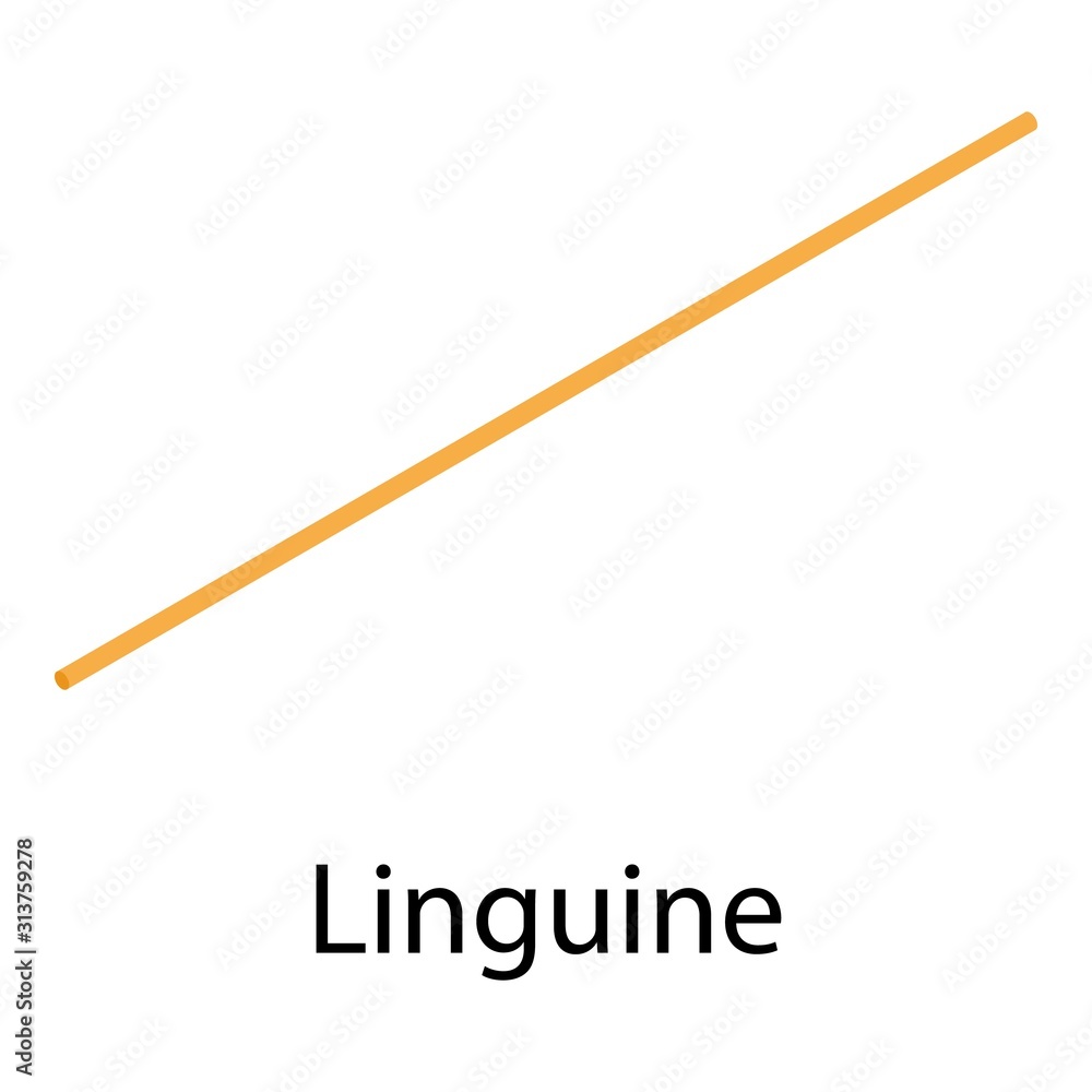 Linguine pasta icon. Isometric of linguine pasta vector icon for web design isolated on white background Linguine pasta icon. Isometric of linguine pasta vector icon for web design isolated on white background