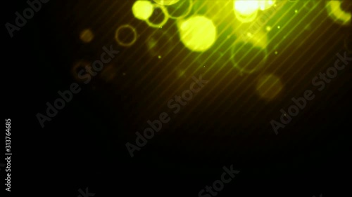 Yellow bokeh falling from the top right.