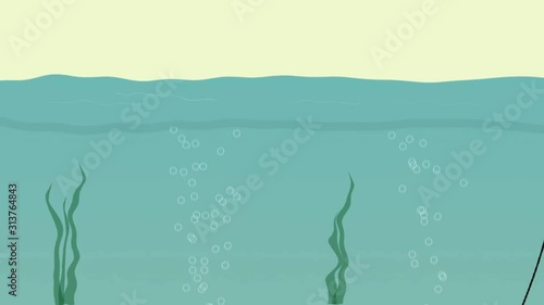 5 seconds abstract sea footage.
