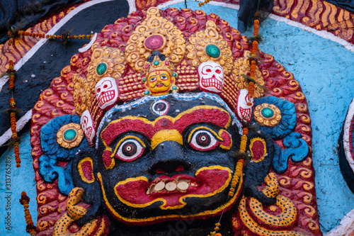 The face of kalbhairab.