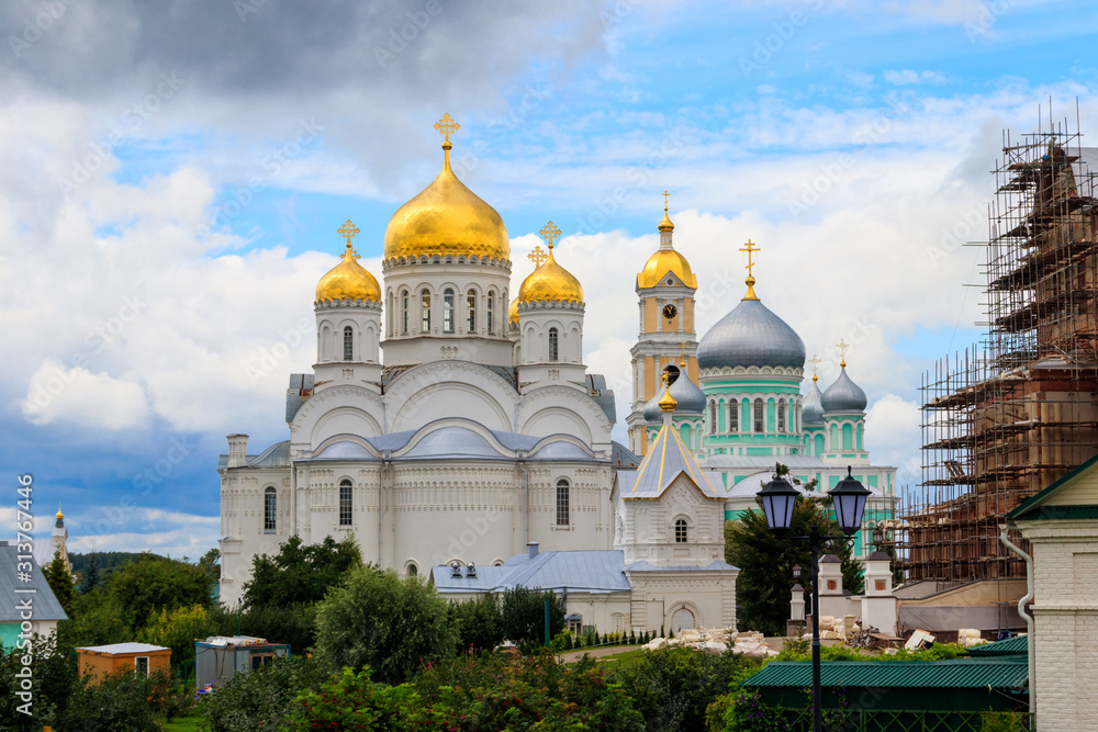 View of Holy Trinity-Saint Seraphim-Diveyevo convent in Diveyevo, Russia