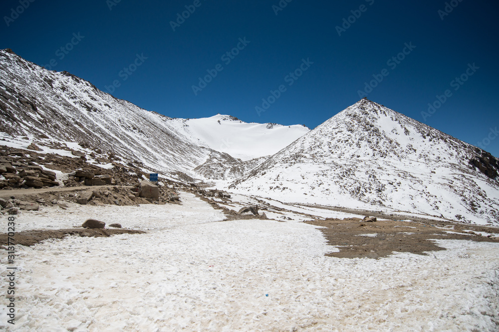 Landscape Of Snow And Mountain Road To Nubra Valley In Leh Ladakh India  High-Res Stock Photo - Getty Images