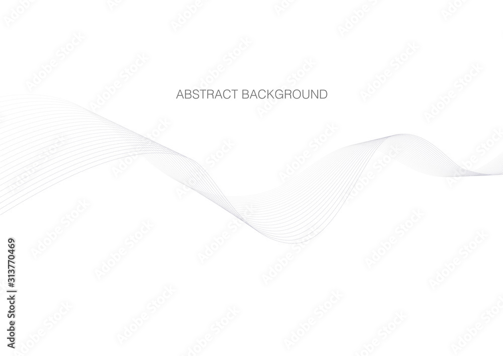 Abstract background with wave of dots. Vector illustration Abstract background with wave of dots. Vector illustration