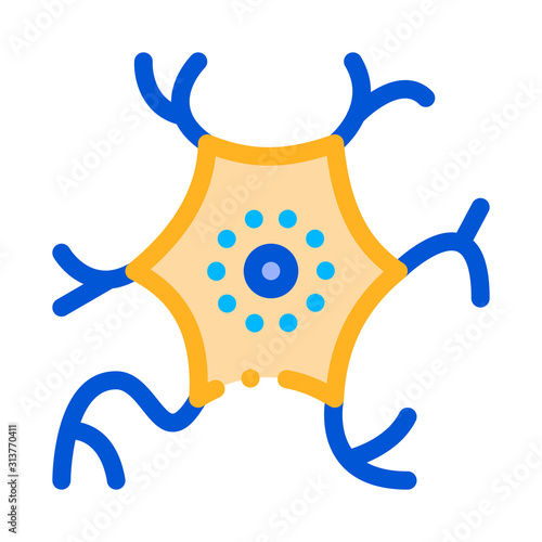 Microscopic Virus Bacterium Vector Thin Line Icon. Medical Science Unhealthy Bacterium Linear Pictogram. Microbe Type Infection Biology Microorganism Contour Illustration
