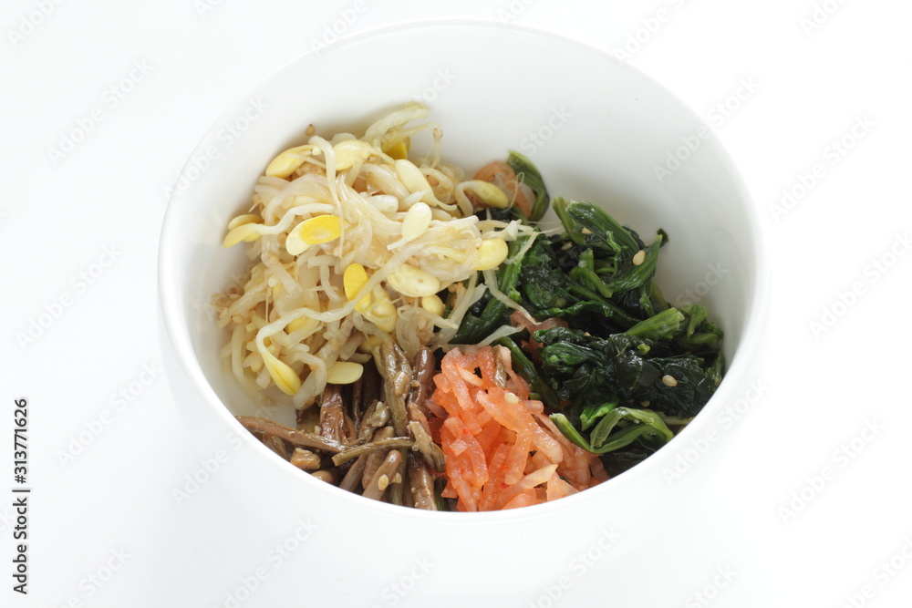 Korean food, marinated assorted vegetable Pickles Korean food, marinated assorted vegetable Pickles