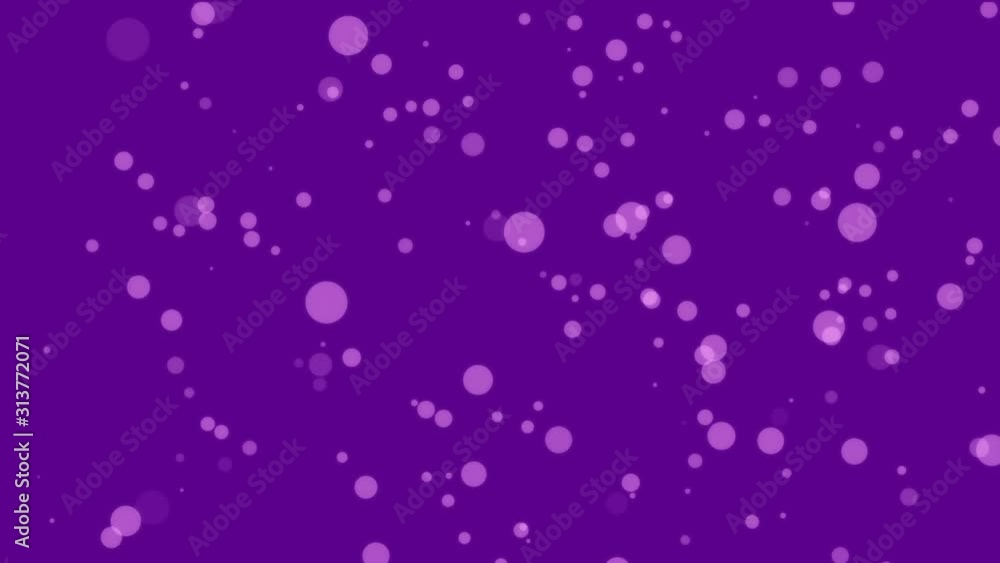 Fun animated bright purple background with floating pink light particles. Fun animated bright purple background with floating pink light particles.