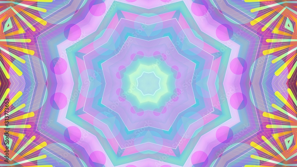 Kaleidoscope Mandala Art Design Abstract Background Kaleidoscope Mandala Art Design Abstract Background