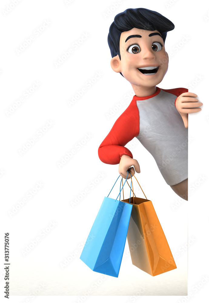 Fun 3D Asian teenager with a manga style Fun 3D Asian teenager with a manga style