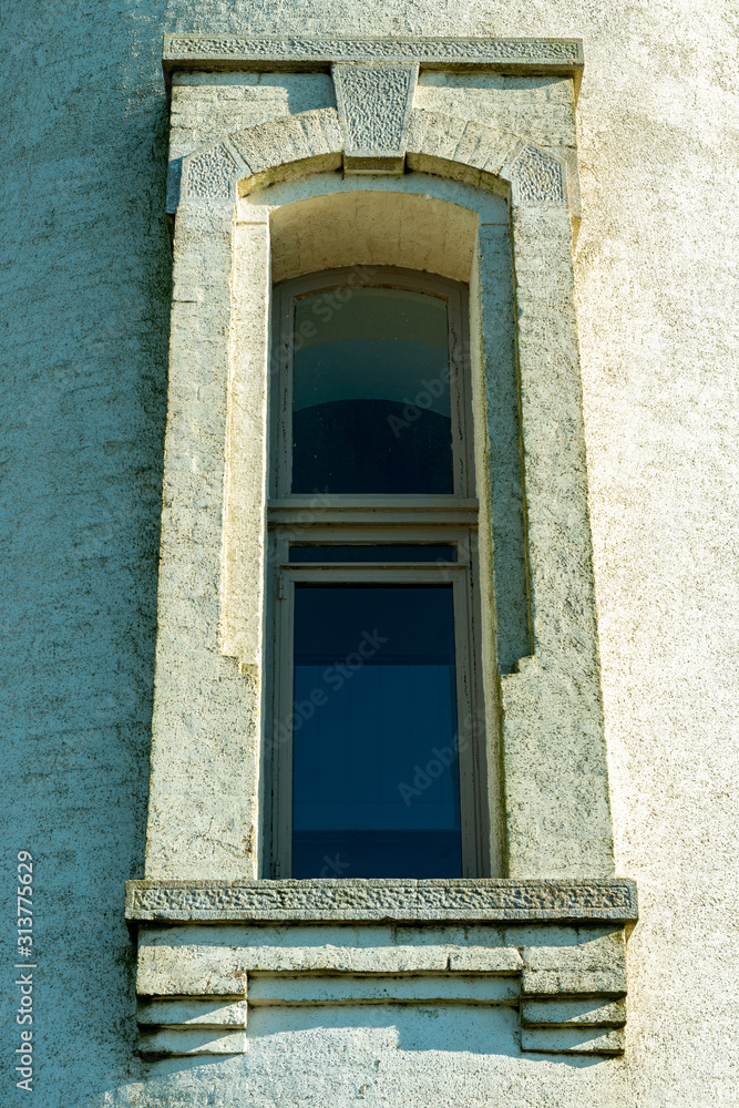A Stairwell Window on the Yaquina Head Light Tower, Newport, Oregon, USA A Stairwell Window on the Yaquina Head Light Tower, Newport, Oregon, USA