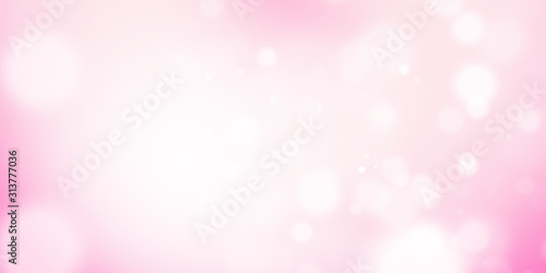 Bokeh abstract pink and white beautiful light glitter sparkles background. Soft color backdrop. Template for design cosmetic ads, romantic, valentine day, women, baby, beauty, love. product display