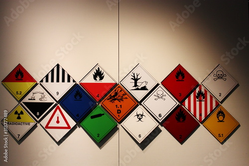 Foto Hazardous symbols