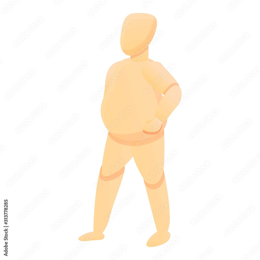 Mannequin standing icon. Cartoon of mannequin standing vector icon for web design isolated on white background Mannequin standing icon. Cartoon of mannequin standing vector icon for web design isolated on white background