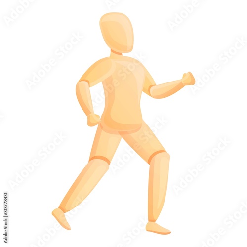 Nude mannequin icon. Cartoon of nude mannequin vector icon for web design isolated on white background