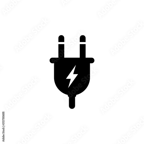 electric socket logo icon template