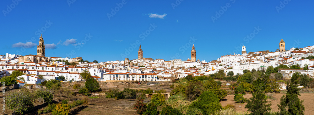 Fototapeta premium Jerez de los Caballeros, miasto w Badajoz, Estremadura w Hiszpanii