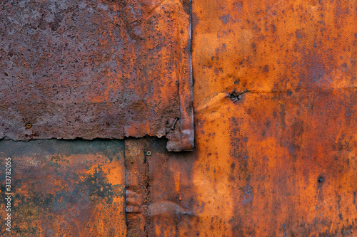 Background of old rusty metal sheets