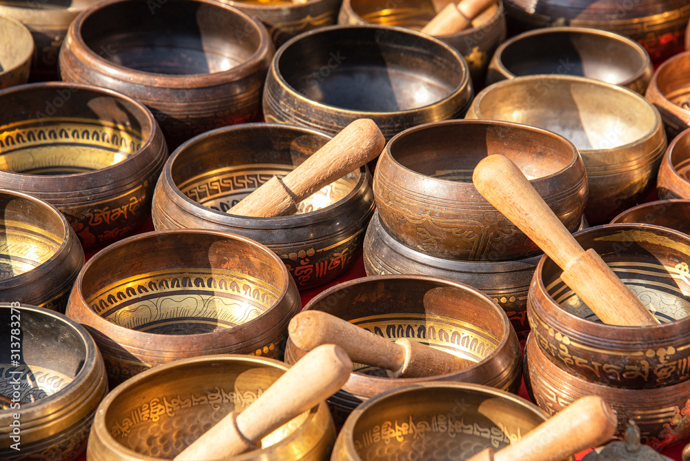 Singing Bowls (Cup of life) - popular mass product souvenier in Nepal, Tibet and India Singing Bowls (Cup of life) - popular mass product souvenier in Nepal, Tibet and India