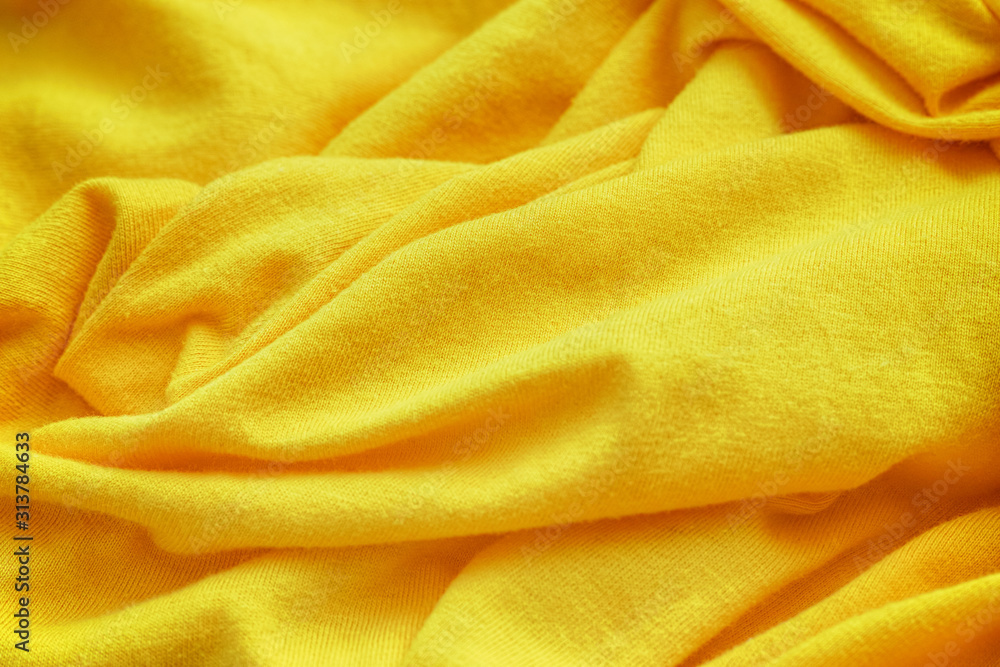 Yellow fabric texture background Yellow fabric texture background