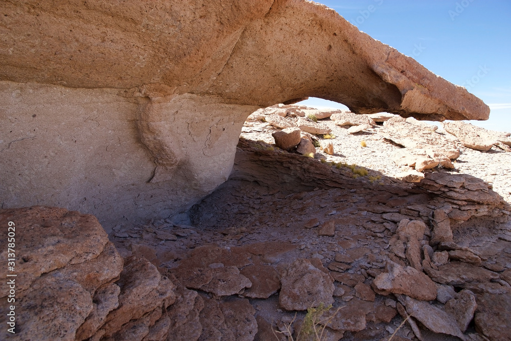 Rock formation in the Puna de Atacama, Argentina